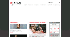 Desktop Screenshot of japansociety.org